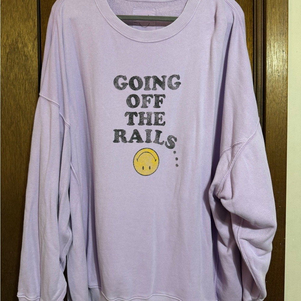 Aerie Lilac Graphic Sweatshirt size xxl